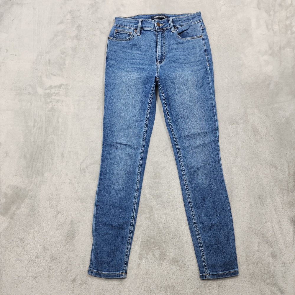 Calvin Klein Jeans Jeans Womens 27 Blue High Rise Jegging Skinny Stretch Denim